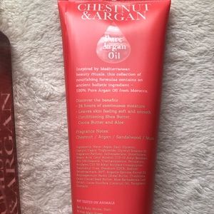 Chestnut and Argan Body cream 2 bottles